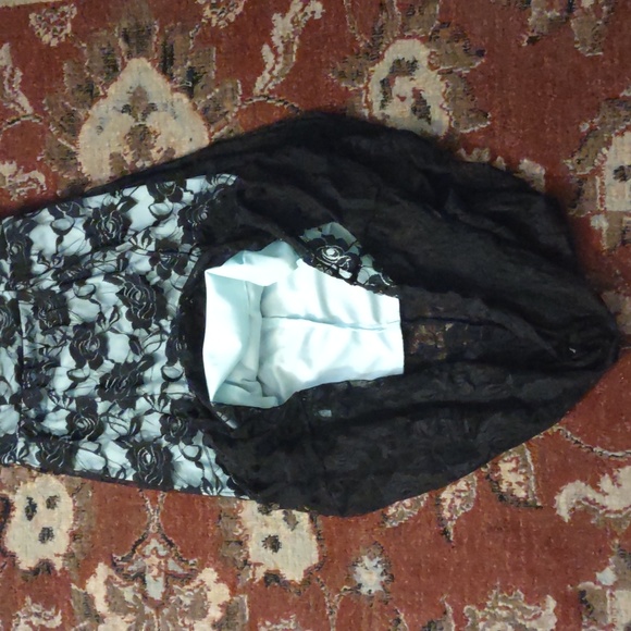 Vintage 2000s sweetheart lace prom dress - Picture 4 of 10